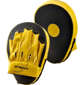 Lapa na box a MMA JU-SPORTS TRÉNINKOVÉ LAPY JU SPORTS CURVED YELLOW - PÁR