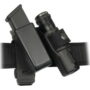 ESP pouzdro rotační MOLLE pro zásobník 9mm LUGER a svítilnu LH-14