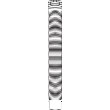 Kouřovod ALMEVA FLEX trubka 125mm | 50m černá UV-stabil
