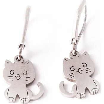 Náušnice Náušnice s kotětem - chirurgická ocel