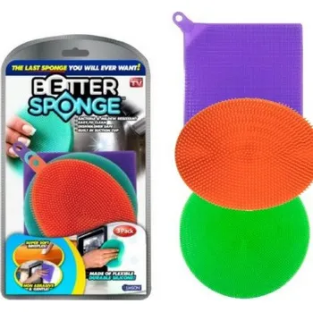 Better sponge univerzální silikonová houba 3 ks