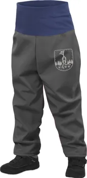 Chlapecké kalhoty Unuo Evžen Batolecí softshellové kalhoty s fleecem tmavě šedé