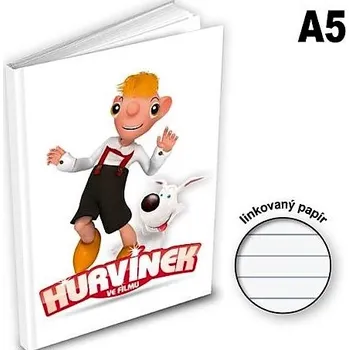 Sešit Záznamová kniha A5 MFP 100l/linka ZL5104-H01 Hurvínek