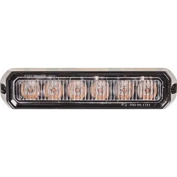 Stroboskop TT Technology LED predátor na auto 6x3W 12-24V, oranžový, 126x28 mm |