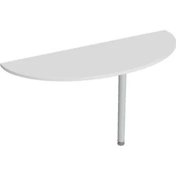 Kancelářský vozík HOBIS přídavný stůl zakončovací oblouk - GP 160, bílá + doprava zdarma