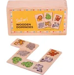 Bigjigs Toys Dřevěné domino Safari