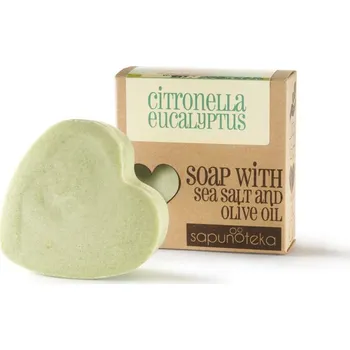 Mýdlo Sapunoteka Soap Sea Salt Citronella & Eucalyptus 125g - Citronella a eukalyptus