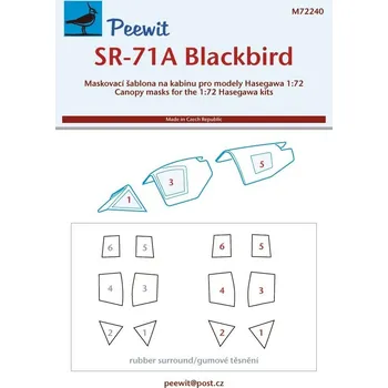 Plastikový model Peewit 1/72 Canopy mask SR-71A Blackbird (HAS)