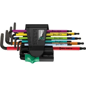 Klíč Sada L-klíčů multicolour (9ks) typ 967 SPKL/9 TORX BO SiS