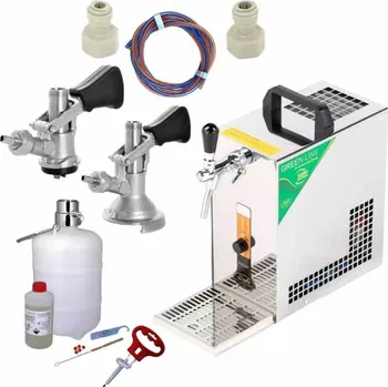 Výčepní pípa LINDR.CZ Set Lindr pygmy 25/k Green Line 2x naražeč + sanitační sada