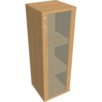 Kancelářský vozík HOBIS kancelářská policová skříň - SZ 3 40 02 P, zámek Huwill, buk + doprava zdarma