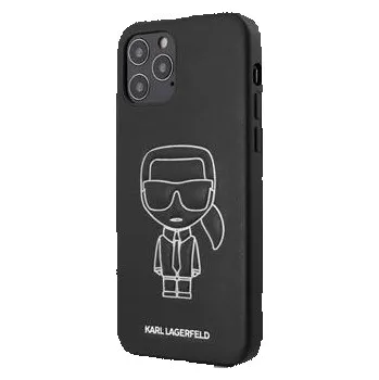 Pouzdro Karl Lagerfeld (KLHCP12MPCUIKWH) PU Embossed pro Apple iPhone 12 a 12 Pro černé