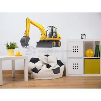 Samolepící dekorace Nálepky na zeď - Bagr