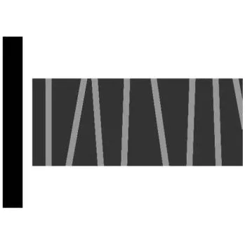 Zábradlí madlovina vzorovaná AU50x6, 3 m - zdobené kované madlo, profil 50 x 6 mm, bez povrchové úpravy, prodej v délkách 3 a 6 m