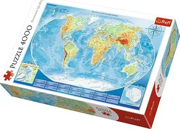 Puzzle Trefl Velká mapa světa 4000 dílků