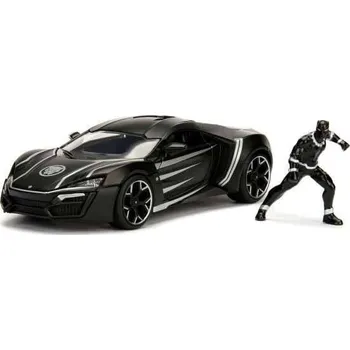 autíčko Marvel Diecast Model 1/24 Black Panther & 2017 Lykan Hypersport