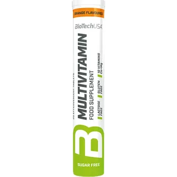 BioTech USA Multivitamin šumivé tablety 20 tablet, pomeranč