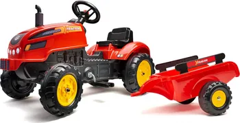 Dětské šlapadlo Falk X-Tractor FA-2046AB Šlapací traktor s vlečkou červený
