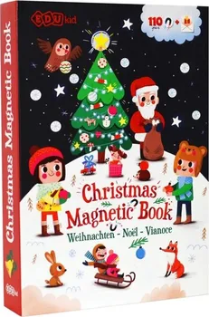 Dekorativní magnet Edukid Magnetická kniha Vánoce