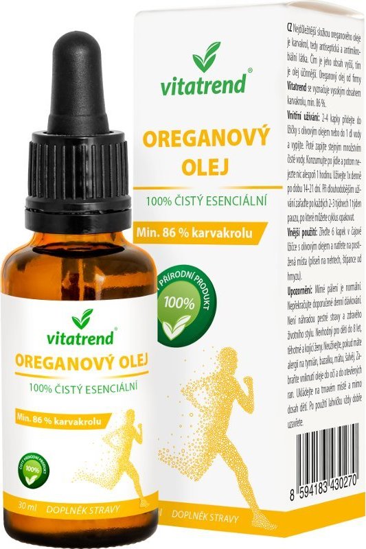 Vitatrend s.r.o. Oreganový olej Vitatrend 100% čistý, 30ml