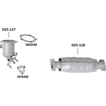 Katalyzátor katalyzátor výroba TPC Bosal 025-128