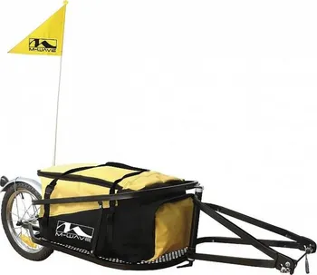 vozík za kolo M Wave Vozík přívěsný za kolo černý/žlutý