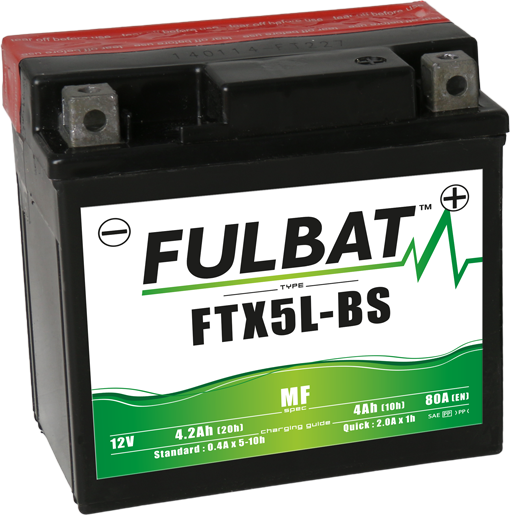 FULBAT Battery 12V/4Ah FTX5L-BS (YTX5L-BS) ACCESS DRR, HONDA, KTM, LINHAI ATV 110, HUSQVARNA, SUZUKI
