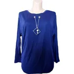 Dámské tričko s dlouhým rukávem Barva: Tmavě modrá, Velikost: Univerzální