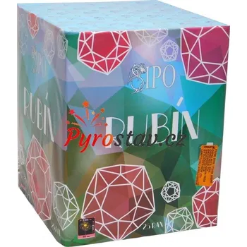 Zábavní pyrotechnika Ohňostroje SIPO s.r.o. Kompakt RUBÍN 25 ran