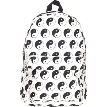 Školní sáček Woodrow Batoh Jin Jang - bílá/černá