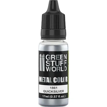 Speciální výtvarná barva Green Stuff World: Metallic Paint Quicksilver 17ml