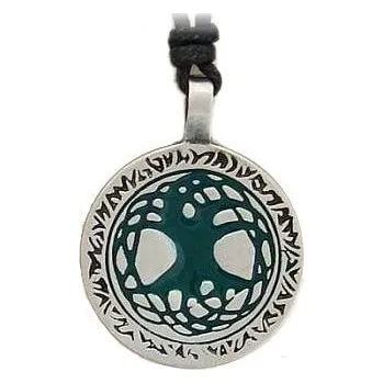 Přívěsek imago Amulet Strom života, barva zelená