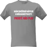 Tričko s potiskem Tričko Prostě rád piju pánské