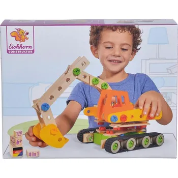 ostatní stavebnice Simba Constructor S 39096 Bagr 4 v 1 170 dílků