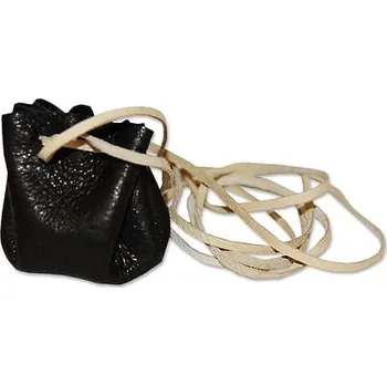 Karnevalový doplněk imago Kožený váček drobný, barva hnědá