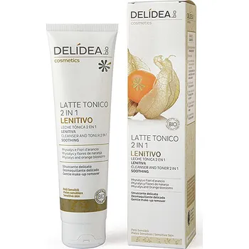 Pleťový krém DELIDEA Mochyně a pomerančový květ odličovací mléko a pleťová voda 2v1 150 ml