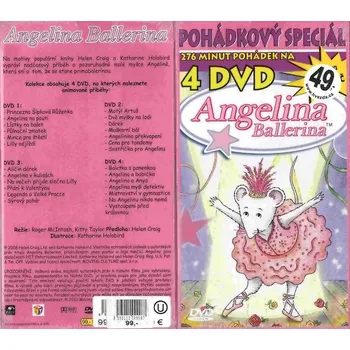 Pohádkový Speciál Angelina Ballerina 4x DVD