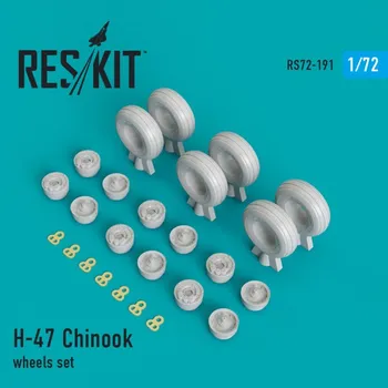 Plastikový model Reskit 1/72 H-47 Chinook wheel set (ACAD/HAS/ITAL)