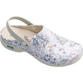 Dámská obuv Nursing Care BERLIM WG4APF18 pracovní kožená pratelná obuv s certifikací dámská s páskem primavera Velikost: 36