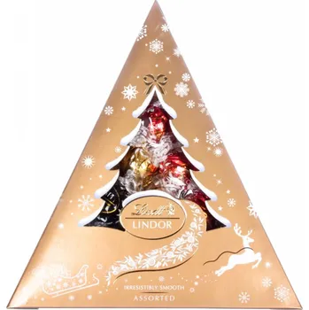 Bonboniéra Lindt LINDOR Vánoční stromek 125 g Assorted
