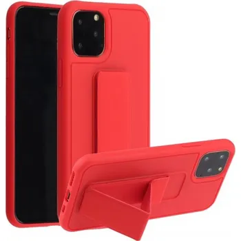 Pouzdro na mobilní telefon Kryt s funkcí stojánku / úchytu pro iPhone 12 Pro Max - červený