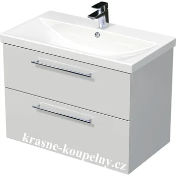 Nábytek Intedoor skříňka s umyvadlem, 2 zásuvky, Box Elite 80 2Z Varianta: A0016 Bílá LESK + doprava zdarma + při platbě převodem sleva
