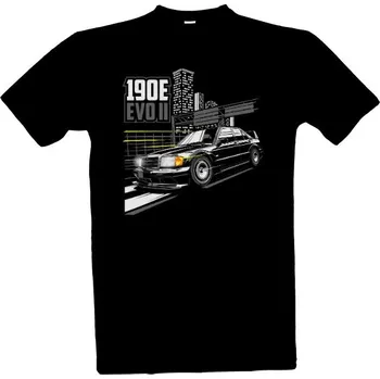 Pánské tričko Tričko s potiskem Mercedes 190E EVO II pánské