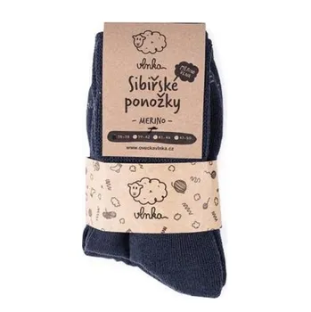 Pánské termo ponožky Vlnka Sibiřské merino ponožky šedé 2 ks 43-46