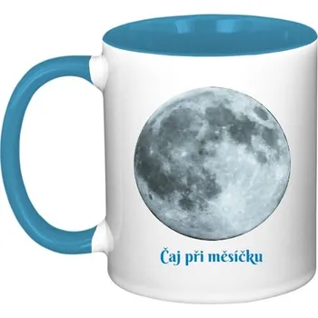 Hrnek malý barevný s potiskem Čaj při měsíčku