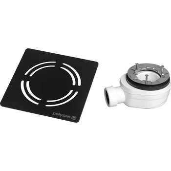 Sifon Sifon pro vaničky Flexia, průměr 90 mm, odpad 40 mm, krytka černá 17751