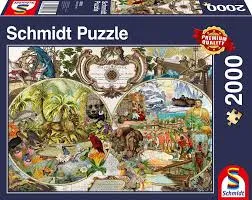 Puzzle Schmidt Exotická mapa světa 2000 dílků