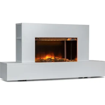 Klarstein Heat 'n Beat Elektrické krb s reproduktory šedý