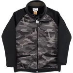 černo-zelená maskáčová bunda se stojáčkem