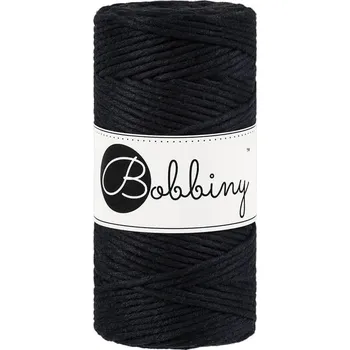 Bobbiny Macramé Cord 3 mm, černá